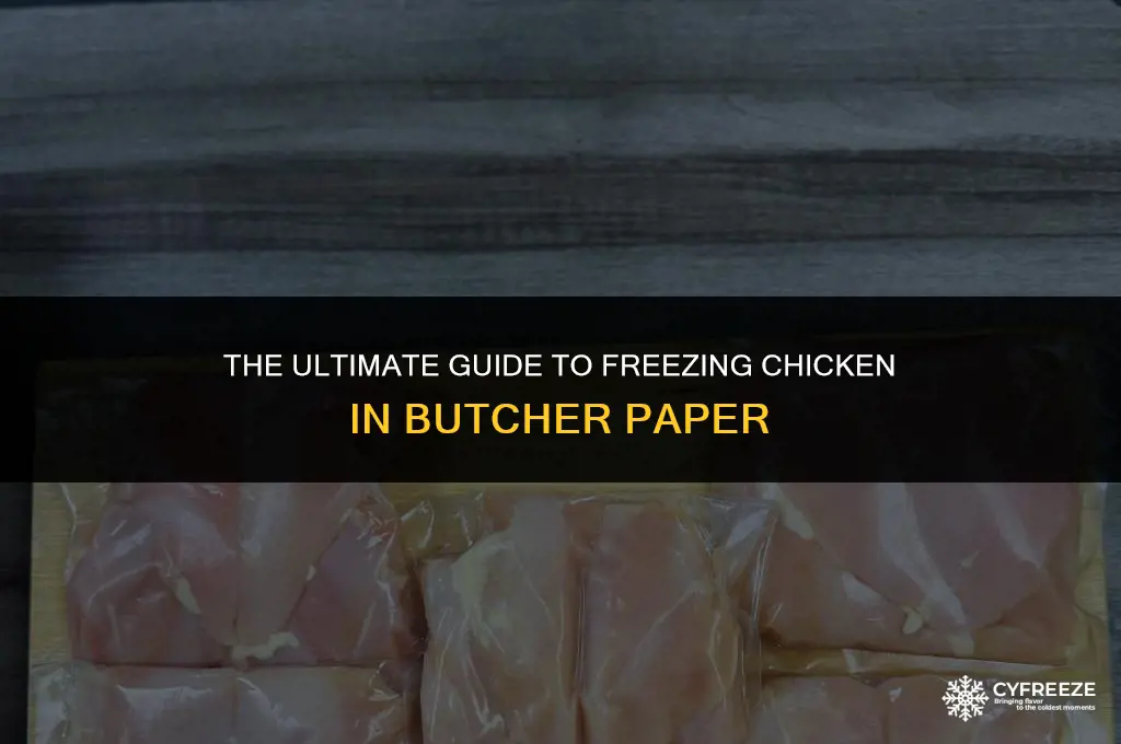 can you freeze chicken in butcher paper
