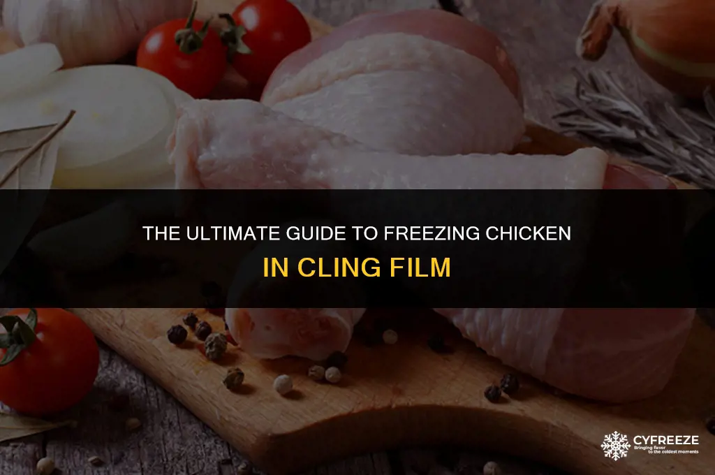 can you freeze chicken in cling film