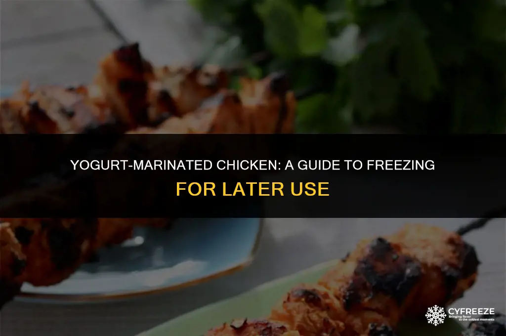 can you freeze chicken in yogurt