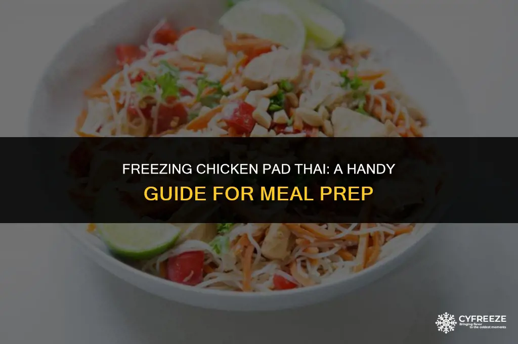 can you freeze chicken pad thai