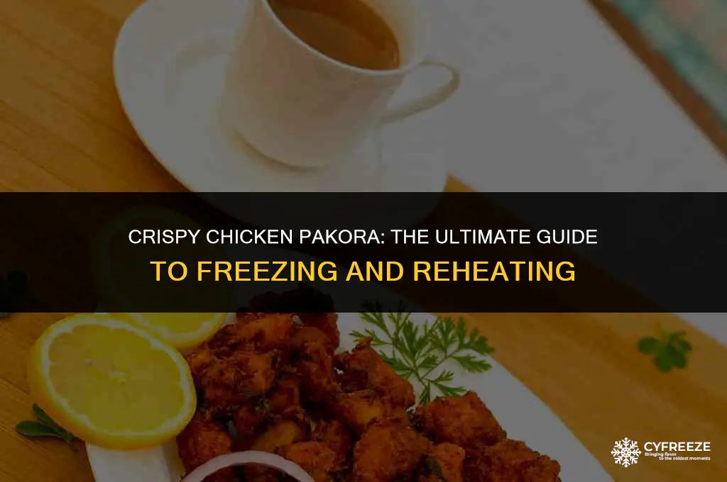 can you freeze chicken pakora