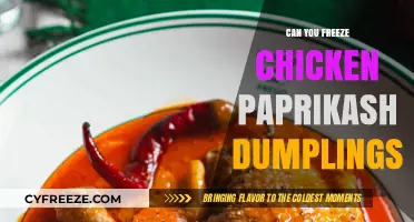 Freezing Chicken Paprikash Dumplings: A Handy Guide