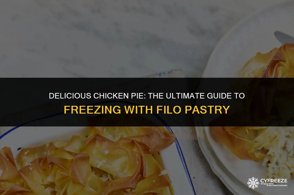 can you freeze chicken pie with filo pastry