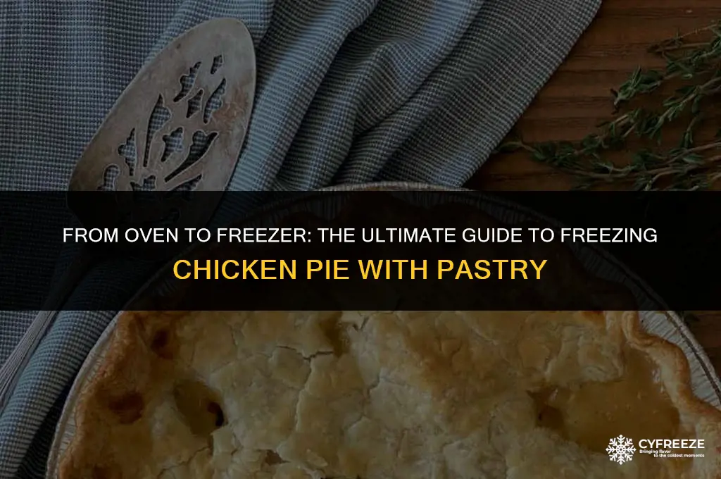can you freeze chicken pie with pastry