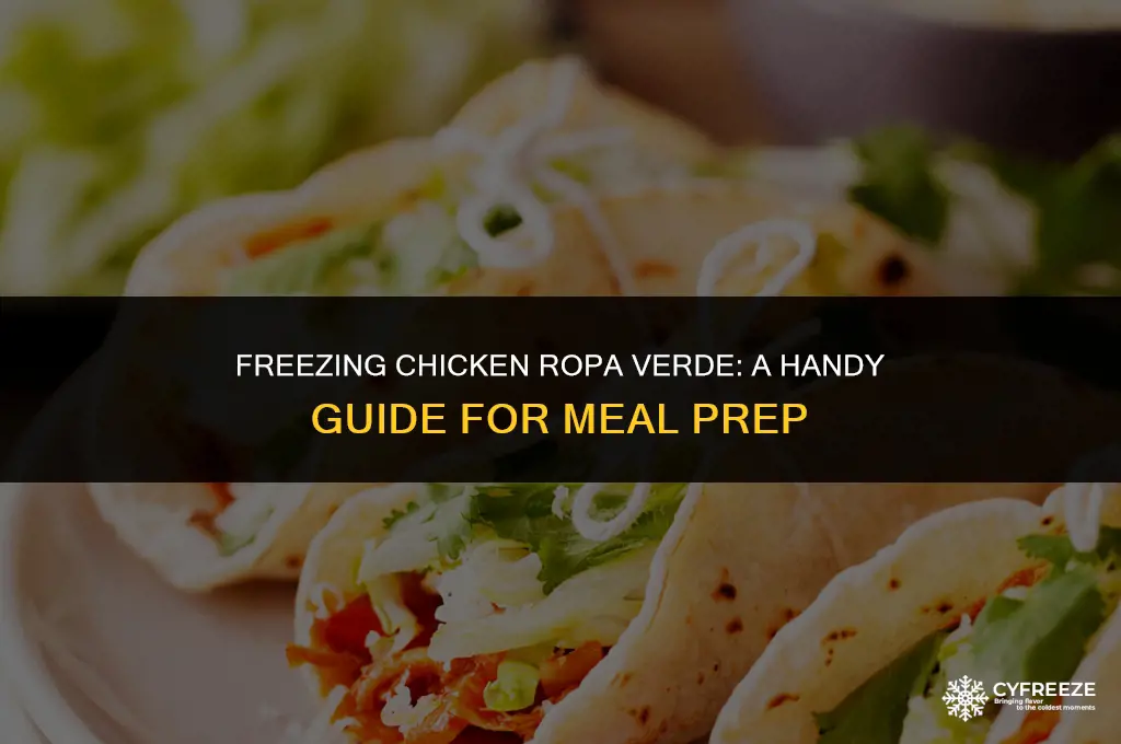 can you freeze chicken ropa verde