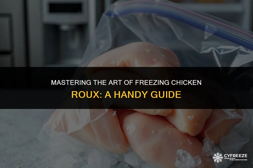 can you freeze chicken roux