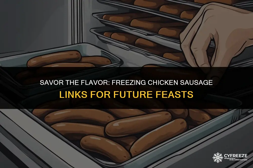 can you freeze chicken sausage links