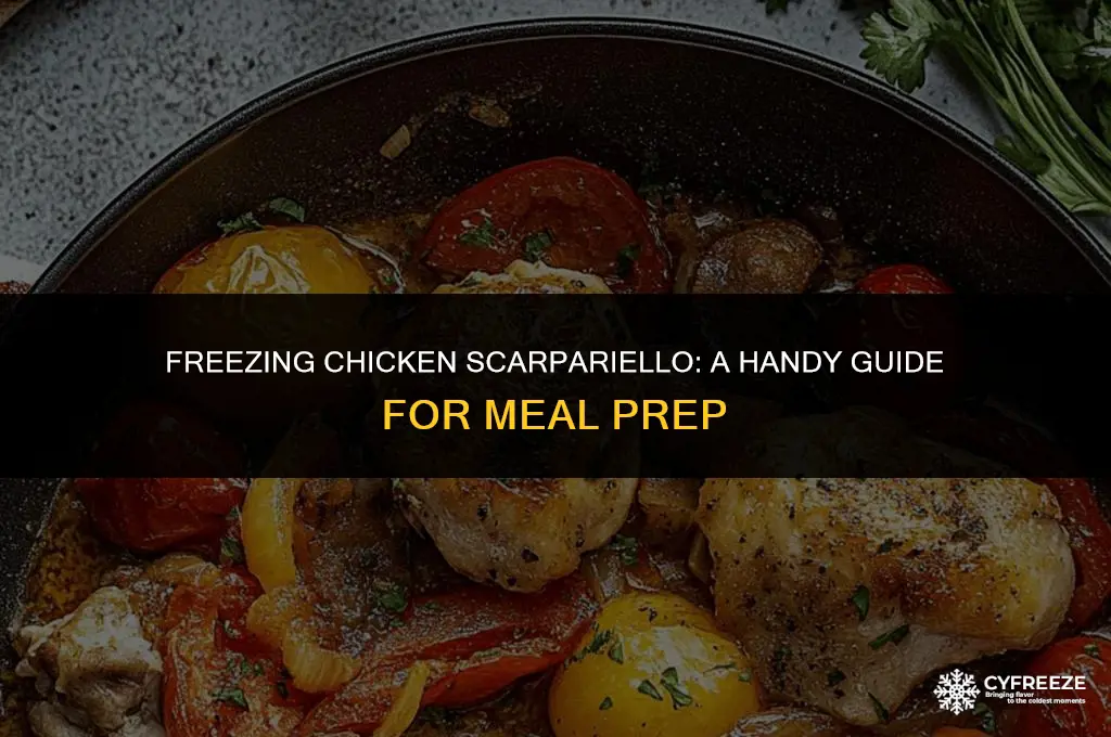 can you freeze chicken scarpariello