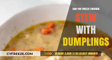 Savor the Comfort: Freezing Chicken Stew with Dumplings Made Easy