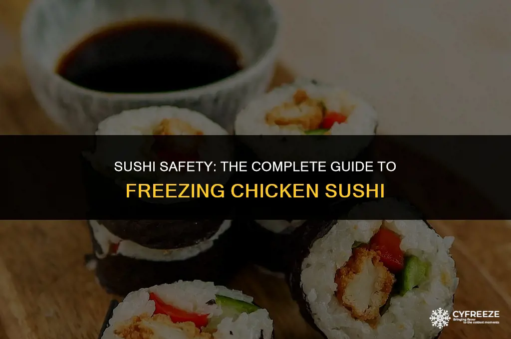 can you freeze chicken sushi
