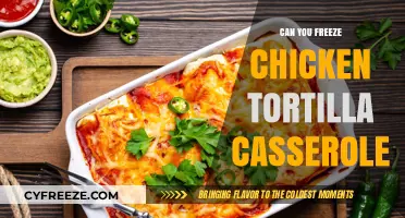 Freezing Chicken Tortilla Casserole: A Complete Guide