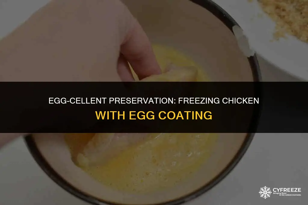 can you freeze chicken with egg coating