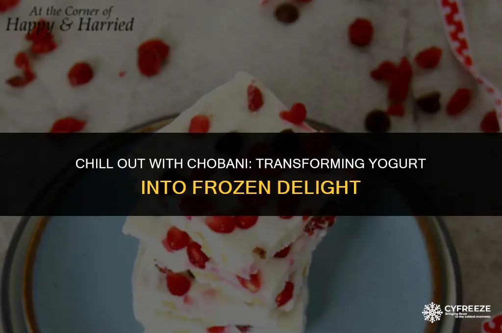 can you freeze chobani to make frozen yogurt