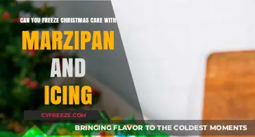 Festive Preservation: Freezing Christmas Cake with Marzipan and Icing