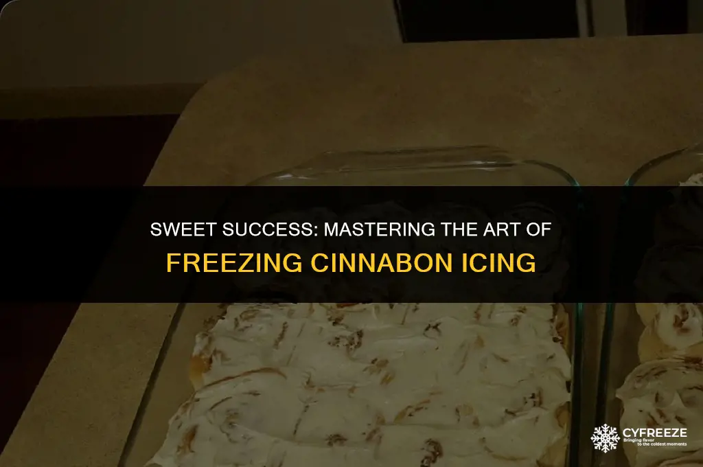 can you freeze cinnabon icing