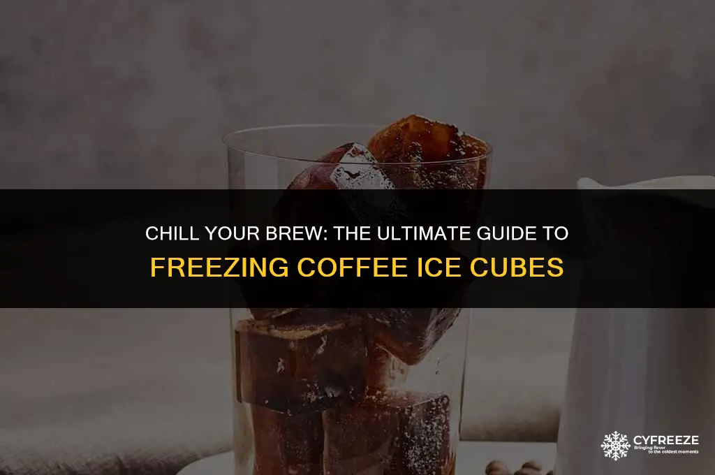 can you freeze coffee ice cubes