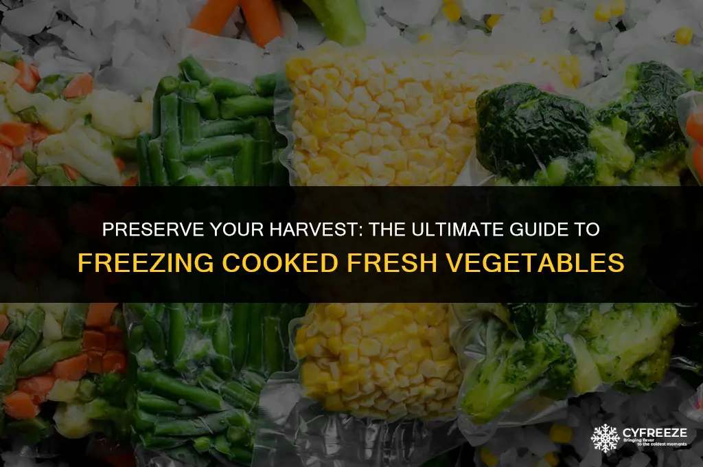 can you freeze cooked fresh vegetables