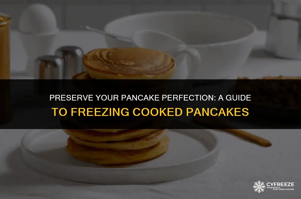 can you freeze cooked pancakes