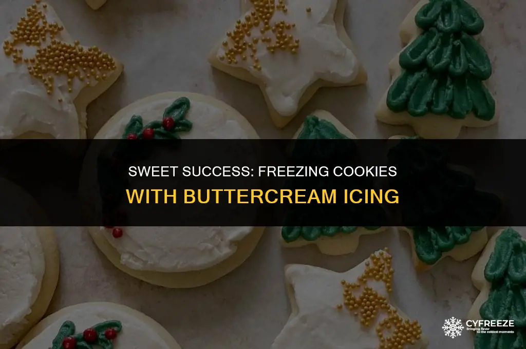 can you freeze cookies with buttercream icing