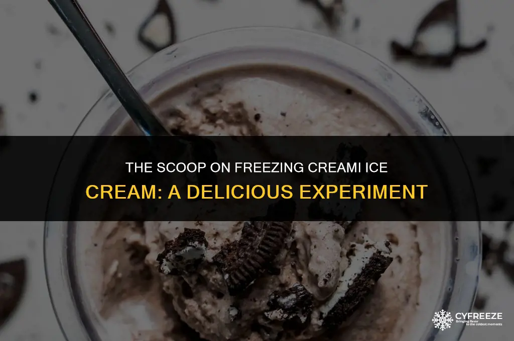can you freeze creami ice cream