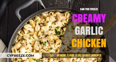 Creamy Garlic Chicken: A Guide to Freezing and Reheating