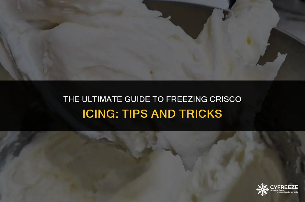 can you freeze crisco icing