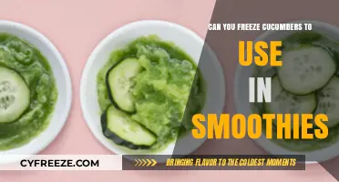 Freezing Cucumbers for Smoothies: A Refreshing Twist or Recipe Fail?