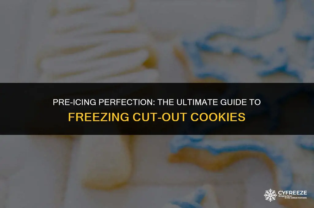 can you freeze cut out cookies before icing