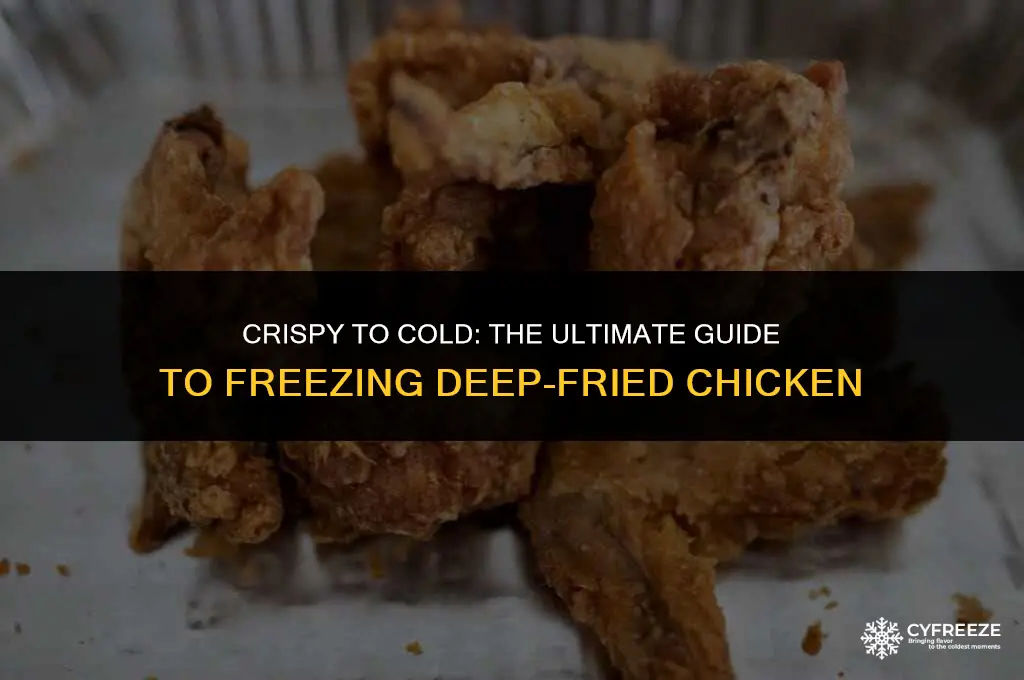 can you freeze deep fried chicken
