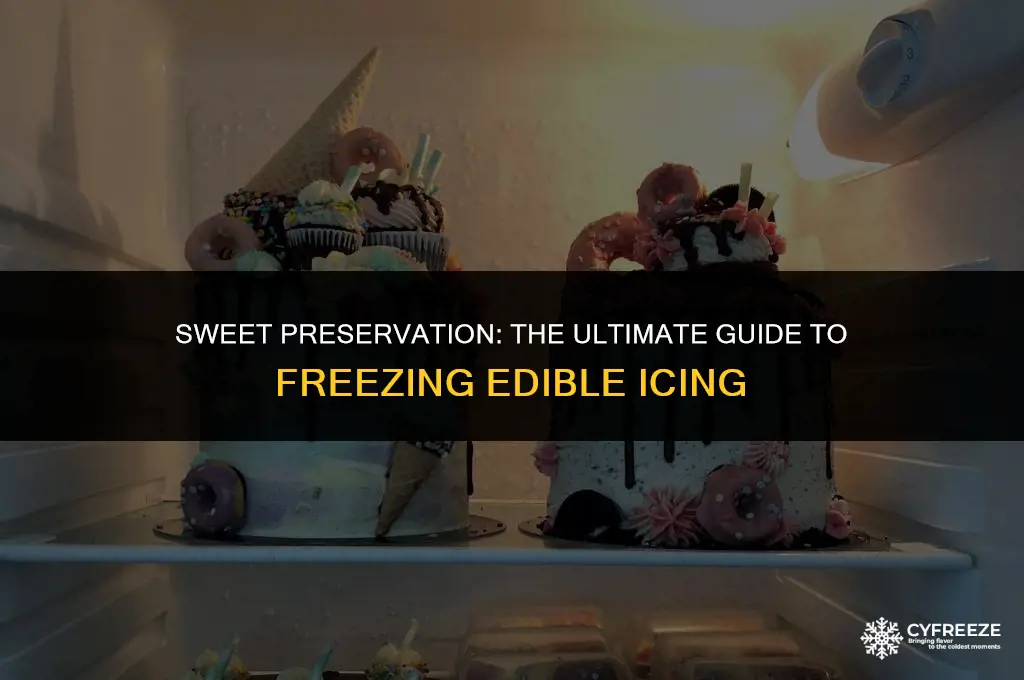 can you freeze edible icing