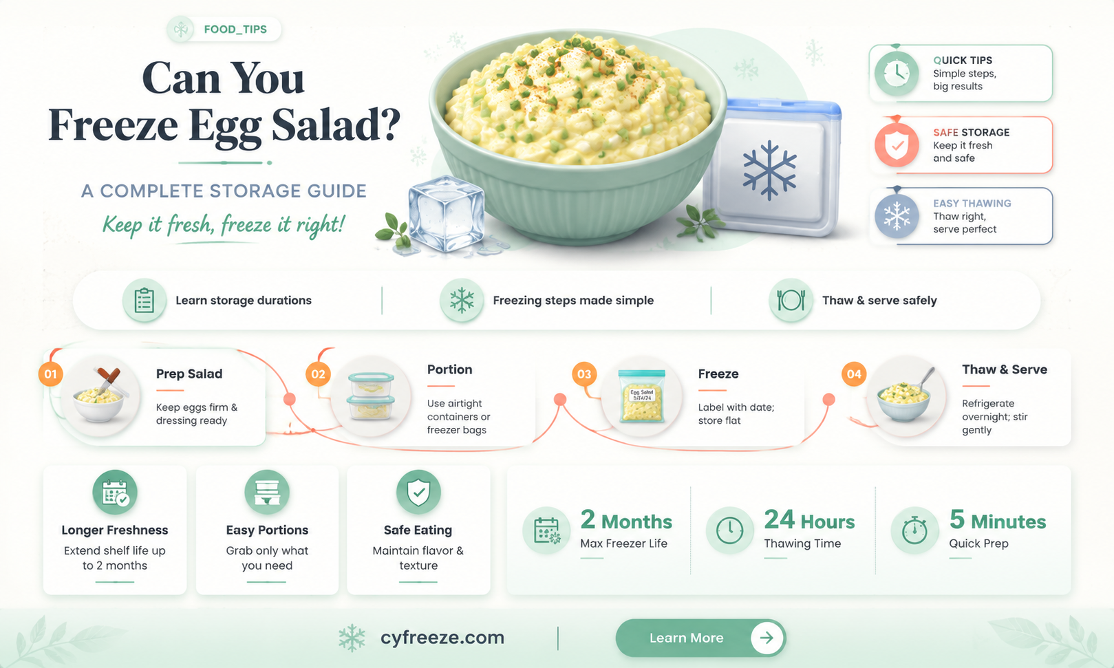 can you freeze egg salad