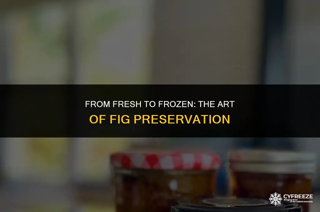 can you freeze figs and make preserves later