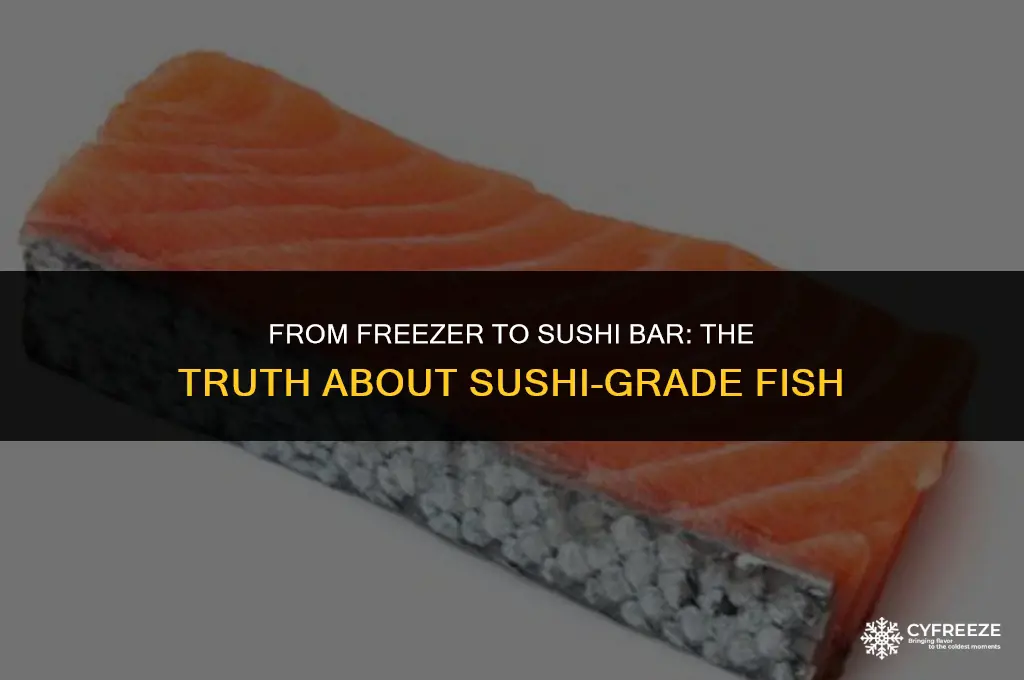 can you freeze fish to make it sushi grade