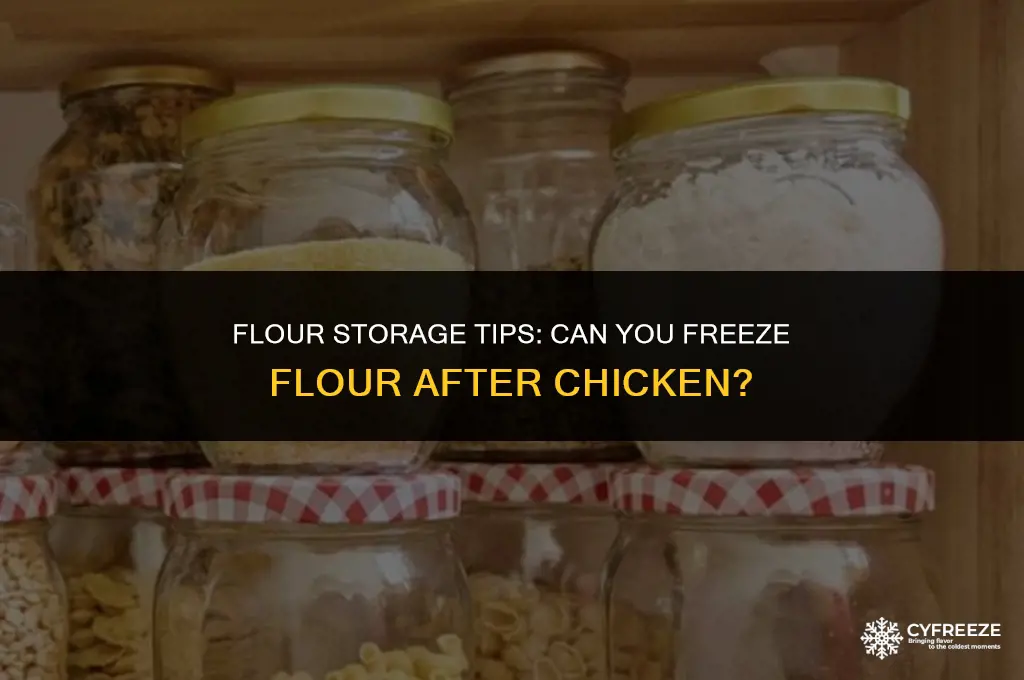 can you freeze flour after chicken