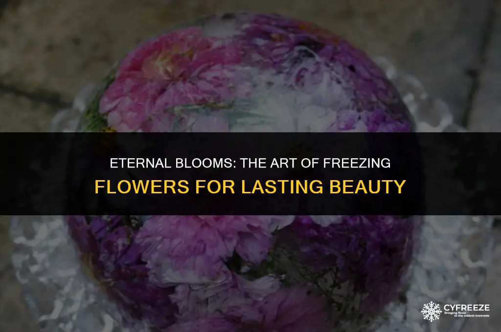can you freeze flowers to keep them fresh