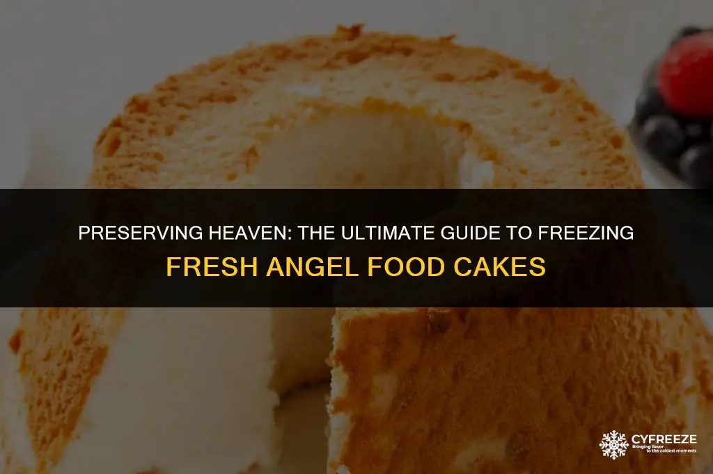 can you freeze fresh angel food cakes