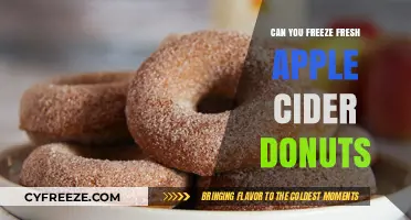 Preserving Perfection: The Art of Freezing Fresh Apple Cider Donuts