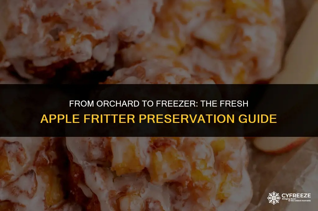 can you freeze fresh apple fritters