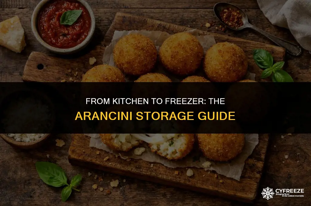 can you freeze fresh arancini
