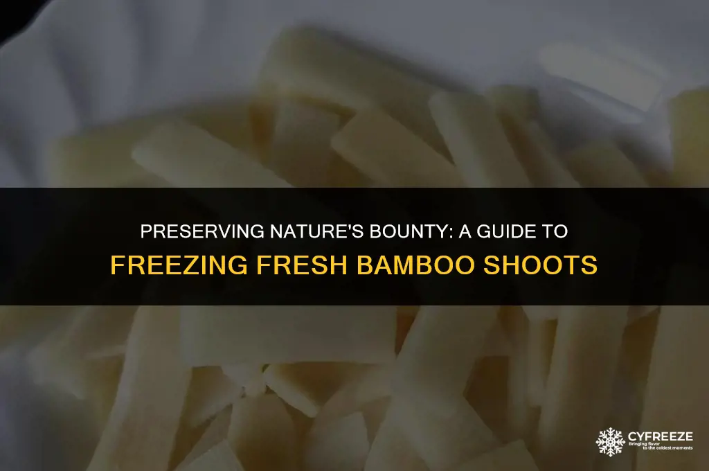 can you freeze fresh bamboo shoots