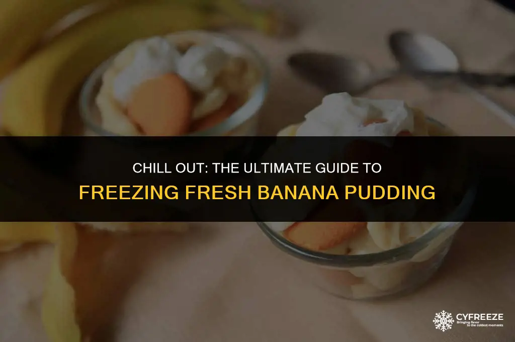 can you freeze fresh banana pudding