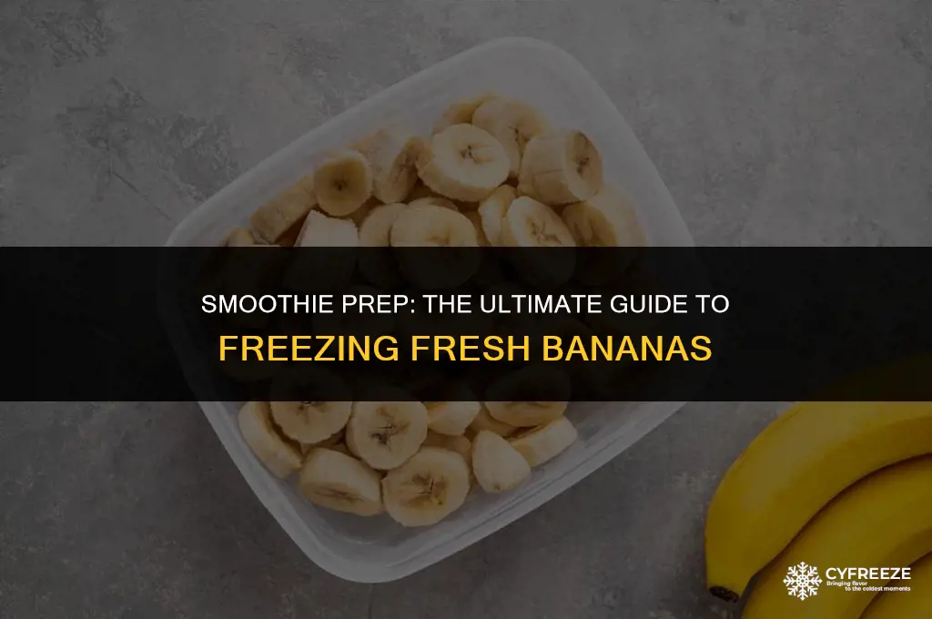 can you freeze fresh bananas for smoothies