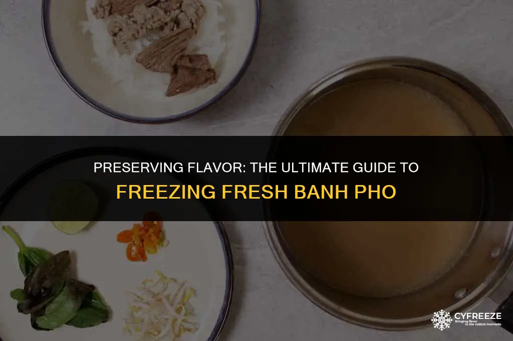 can you freeze fresh banh pho