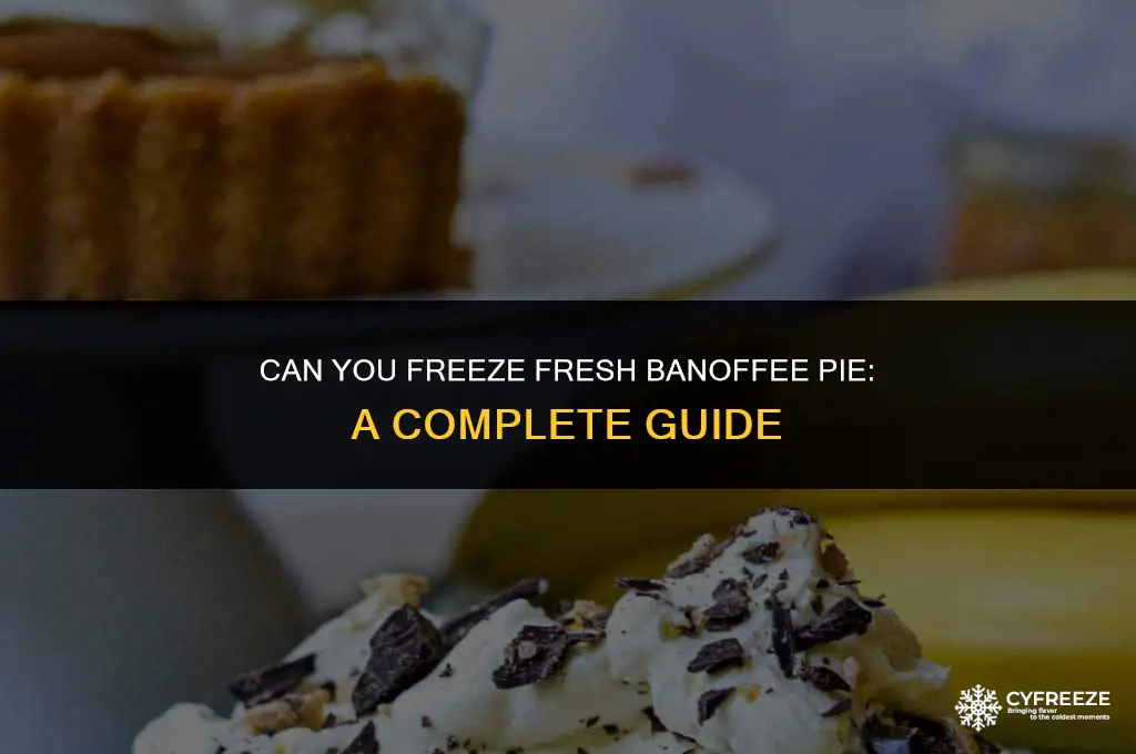 can you freeze fresh banoffee pie