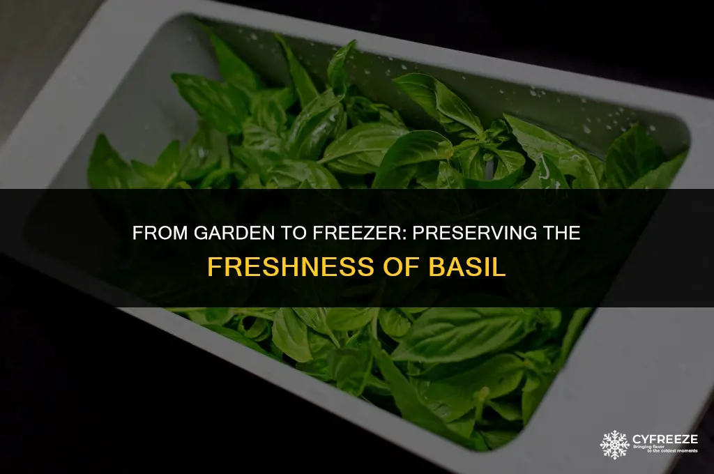 can you freeze fresh basel
