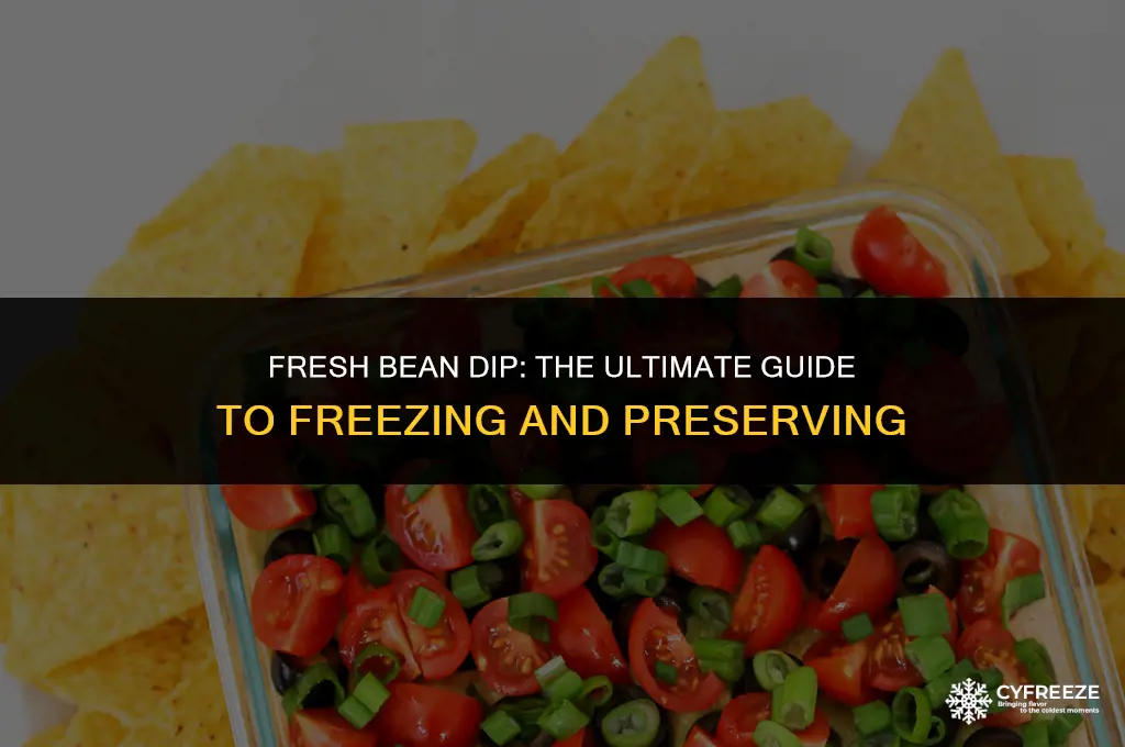 can you freeze fresh bean dip