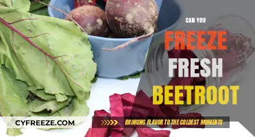 Preserving Nature's Bounty: A Guide to Freezing Fresh Beetroot