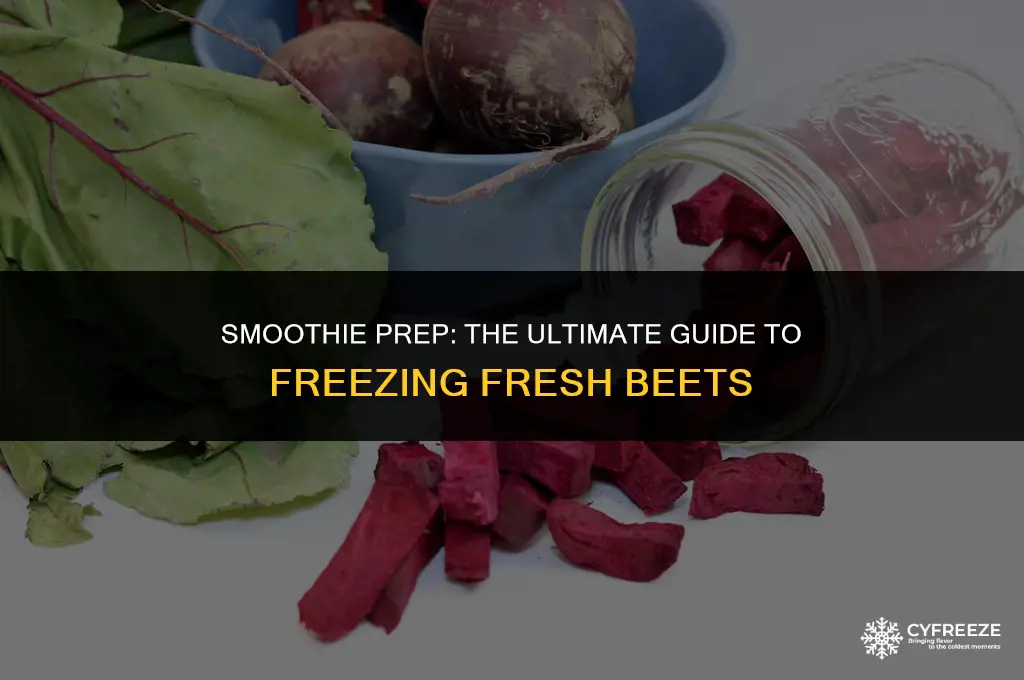 can you freeze fresh beets for smoothies