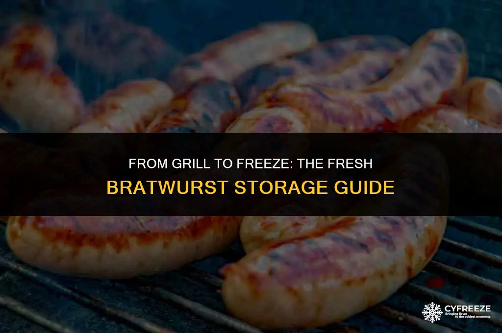 can you freeze fresh bratwurst