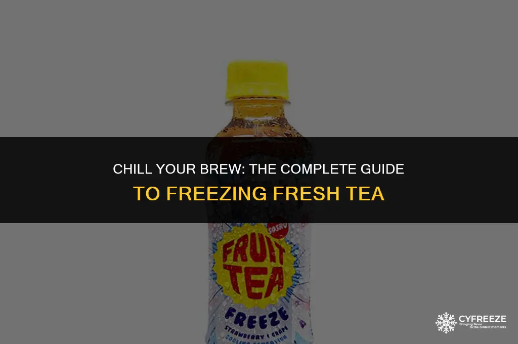 can you freeze fresh brewed tea